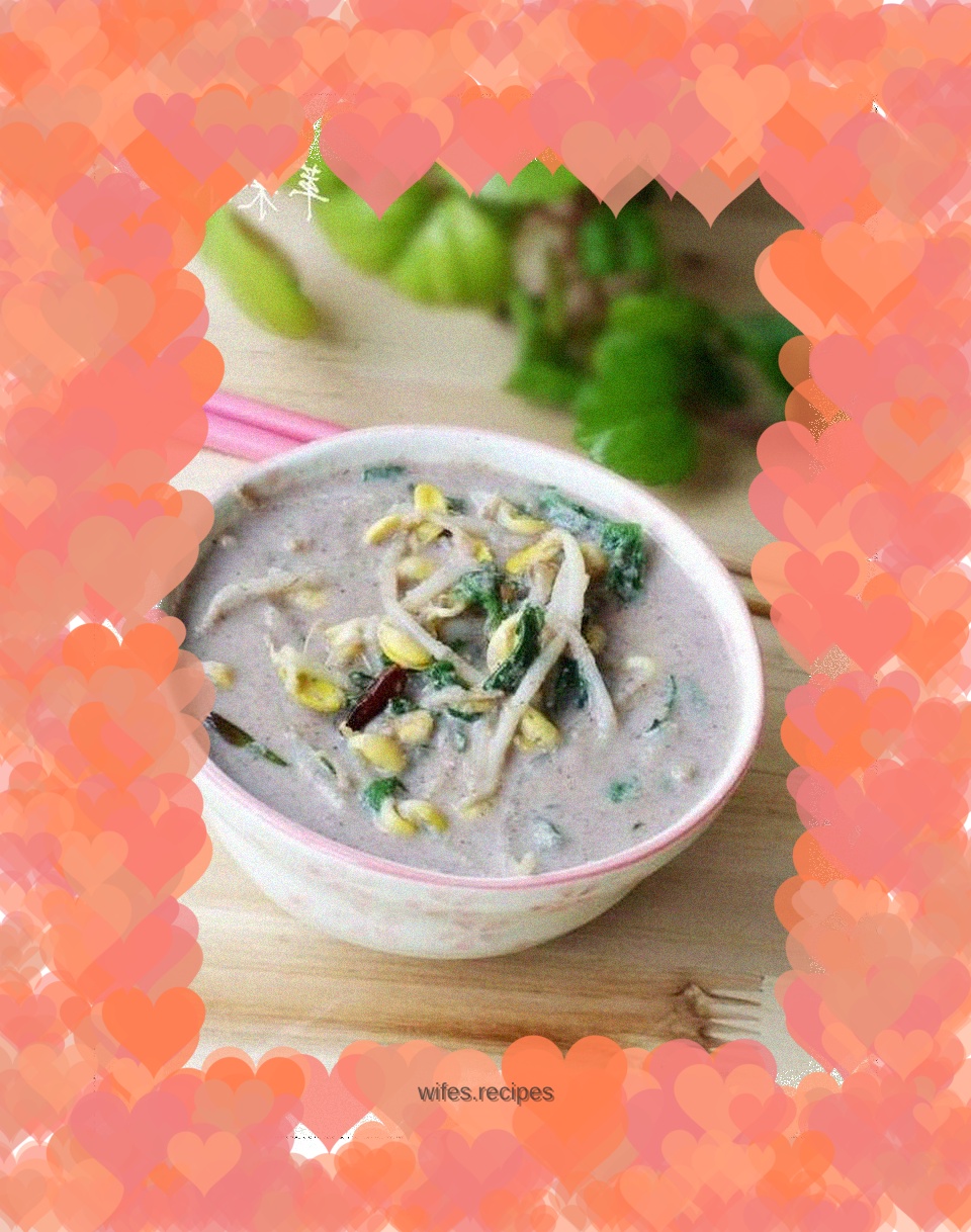 Soybean sprouts and bean dregs paste