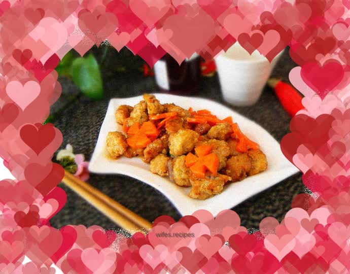 Carrot and meatballs