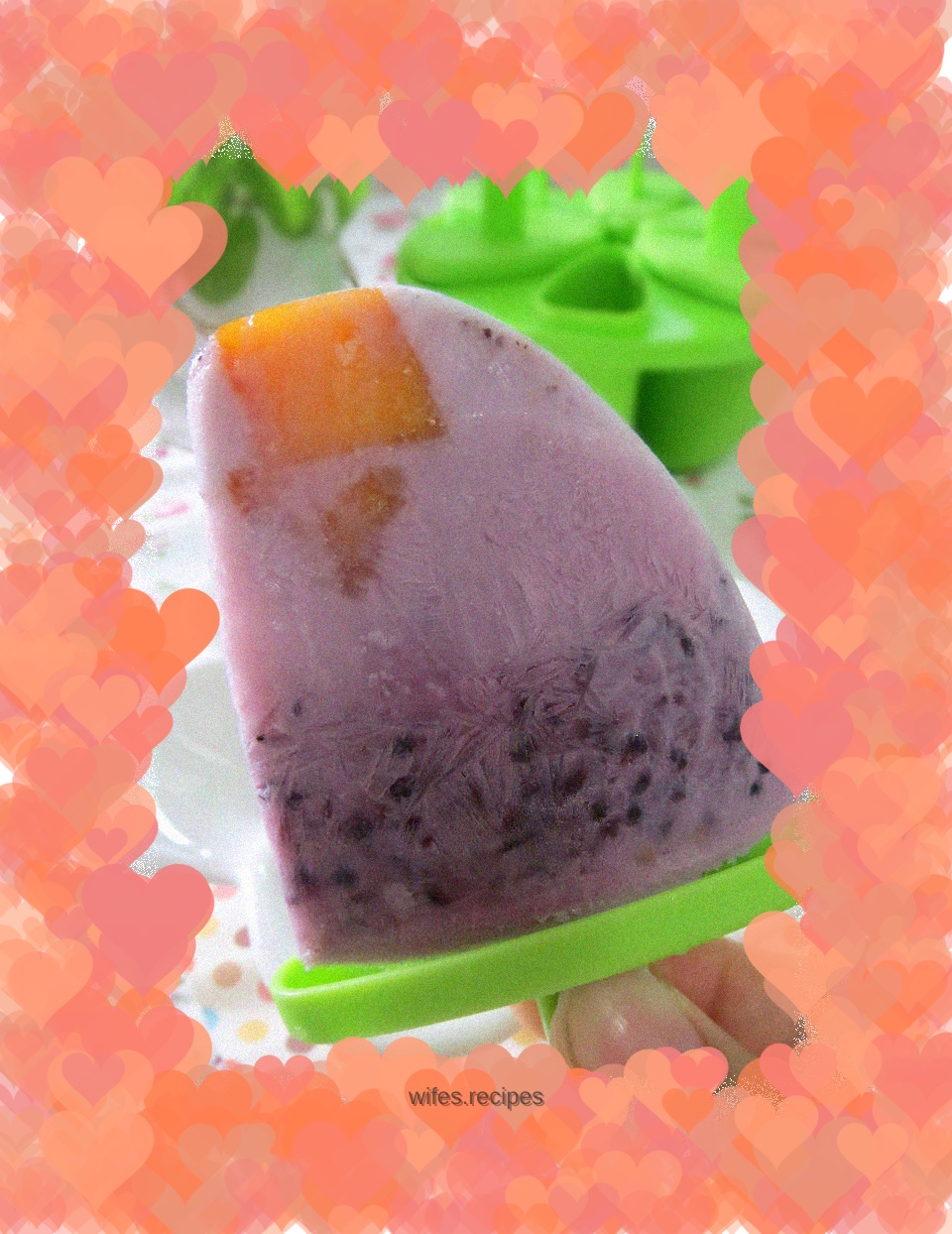 Milk mulberry popsicle