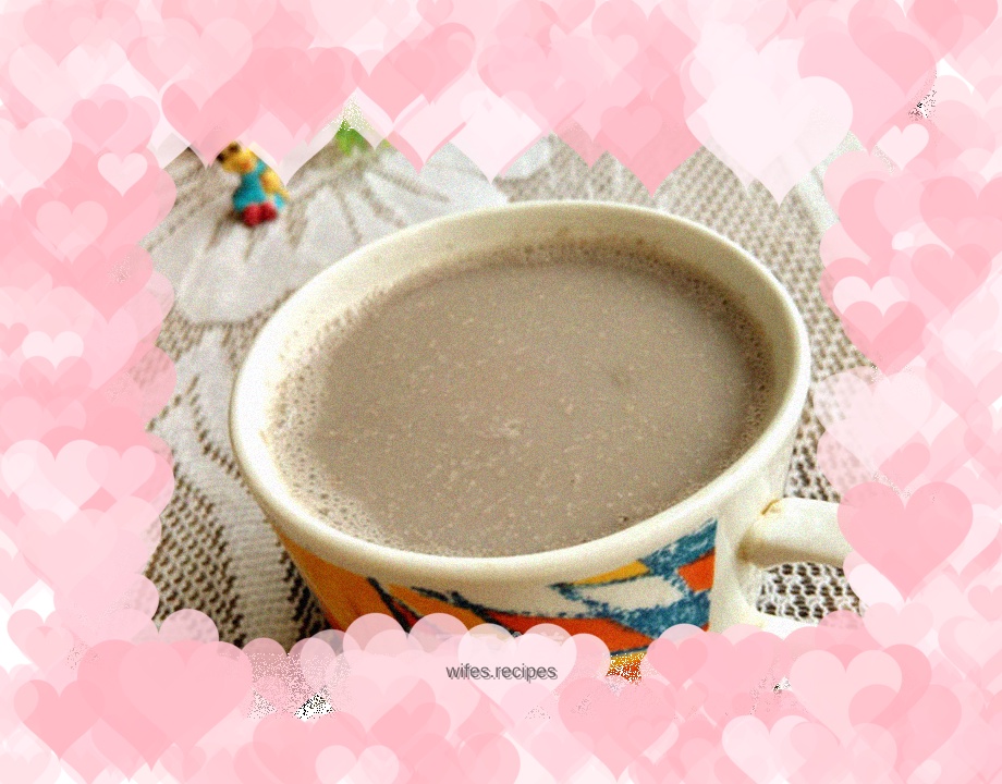 Black sesame walnut soy milk
