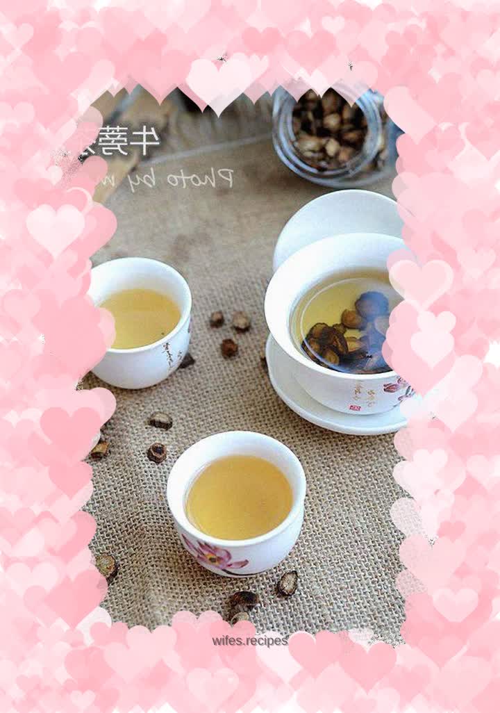 Homemade burdock tea