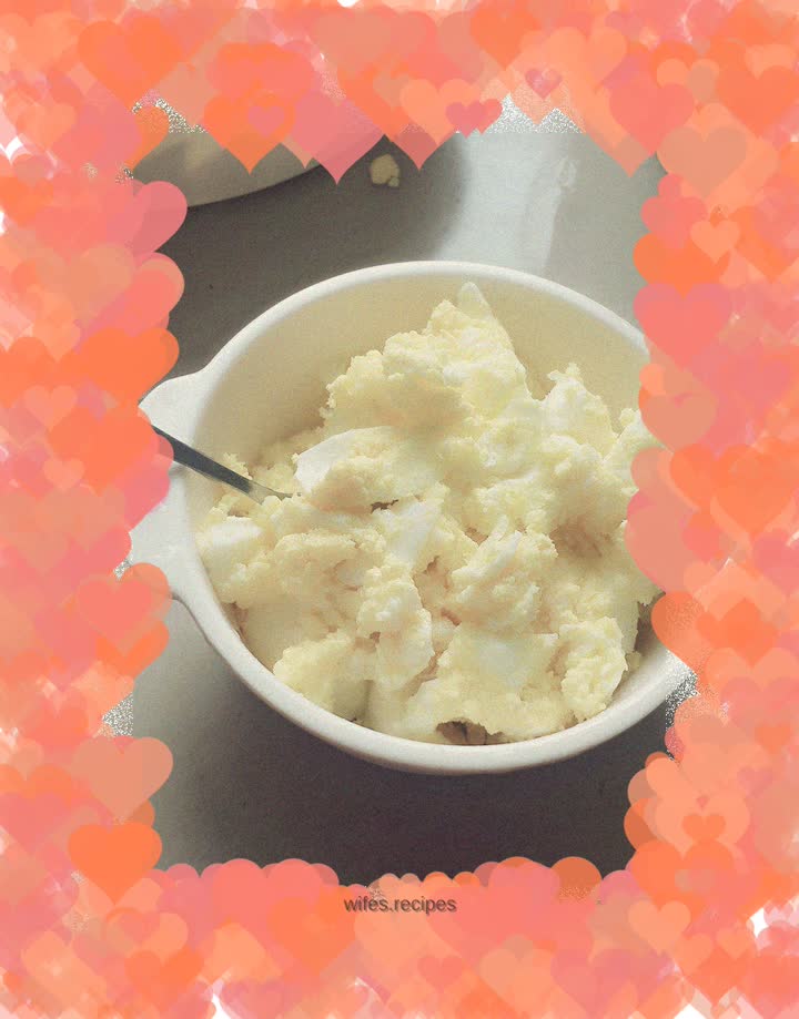 Steamed bun companion------Egg mixed with garlic