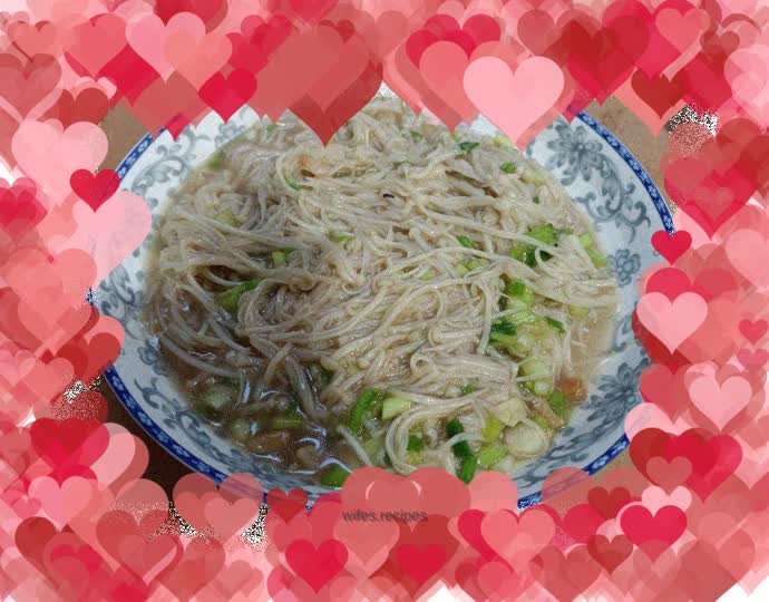 Scallops and Enoki Mushrooms