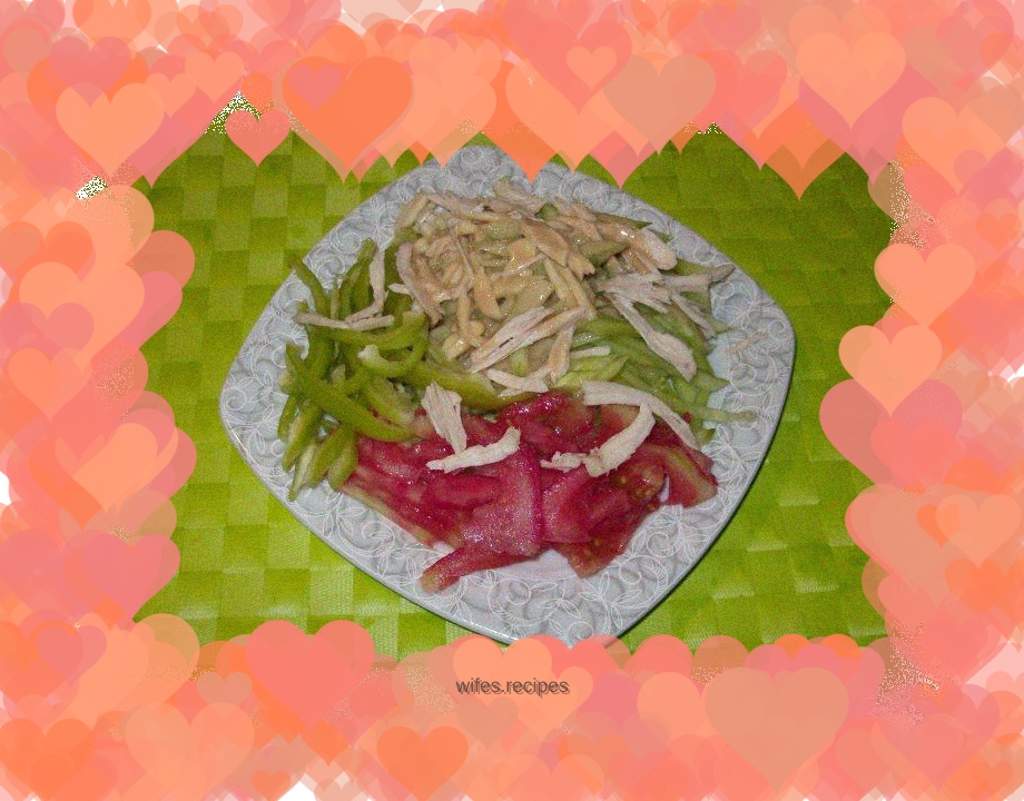 Cucumber mixed with sesame sauce