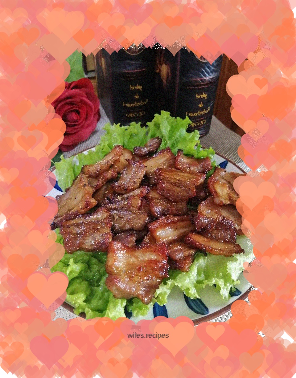 Grilled pork belly