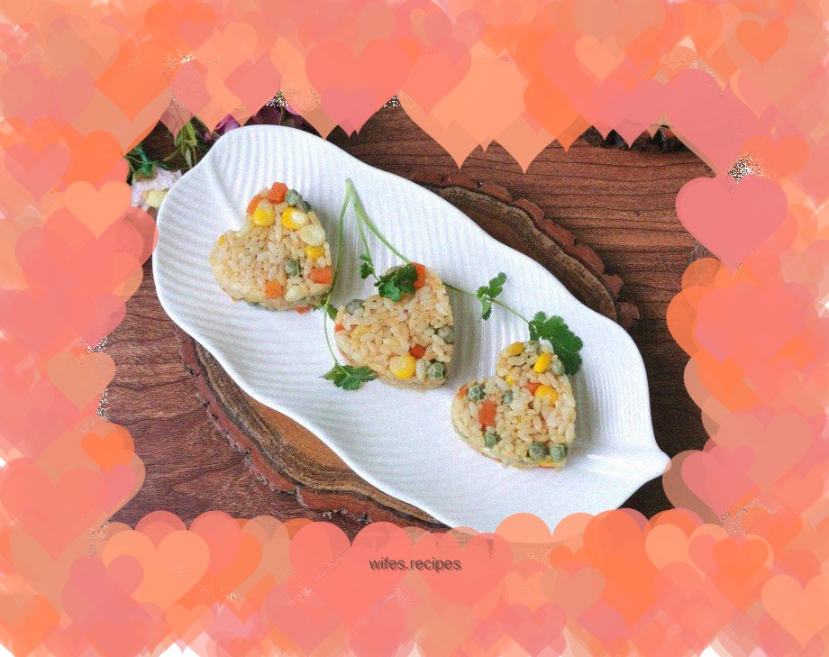 Love vegetable rice balls