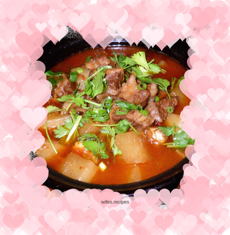 Beef Brisket with Pickled Pepper and Braised Radish