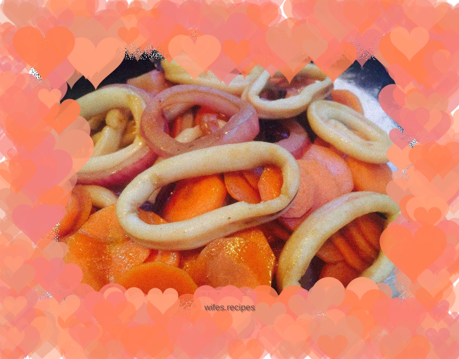 Stir-fried squid rings