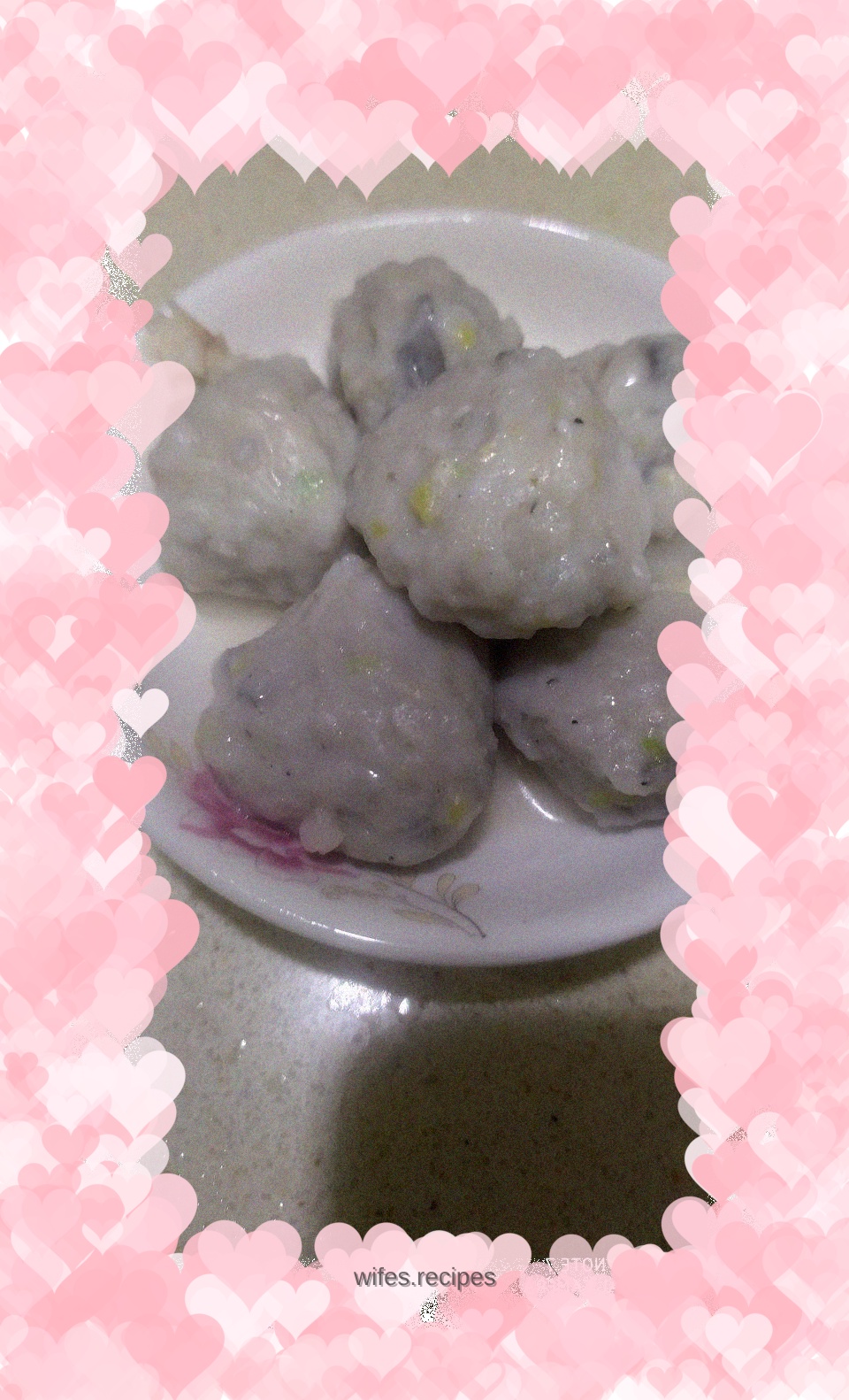 Hand scaled fish balls