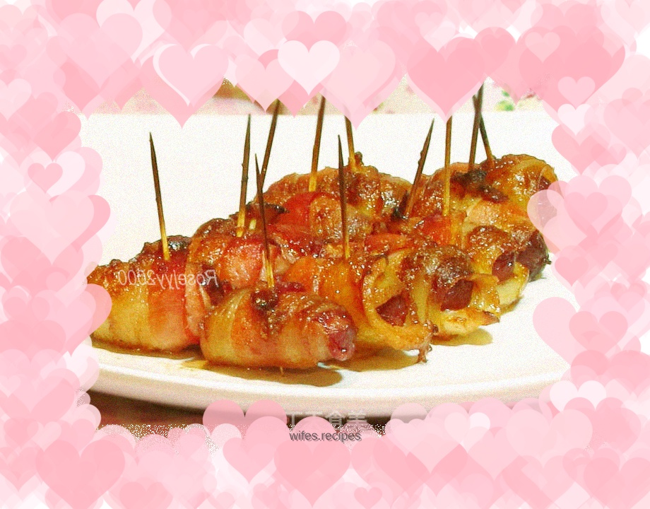 Brown sugar chicken tail sausage