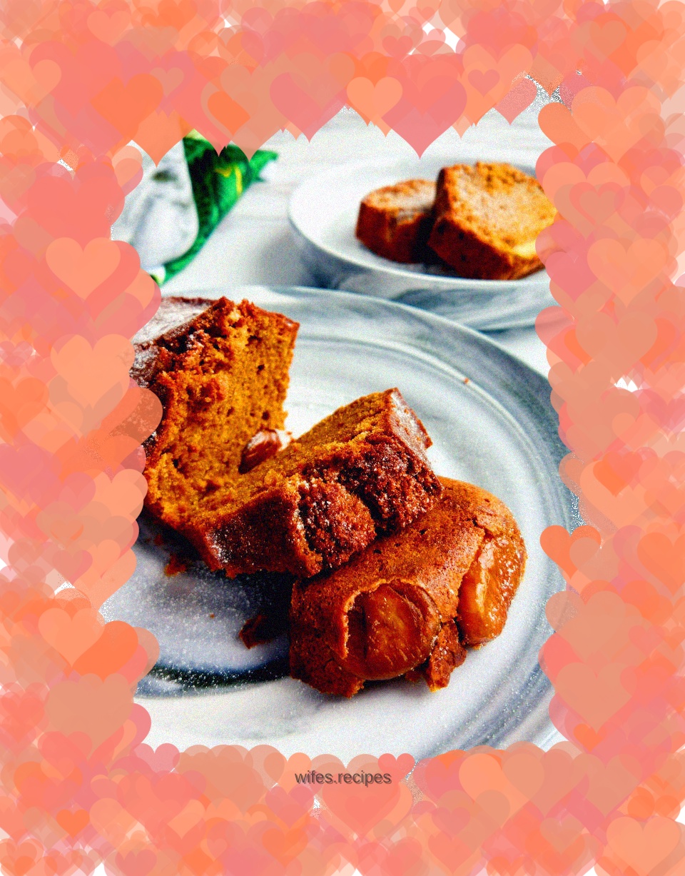 Air fried brown sugar chestnut pound cake