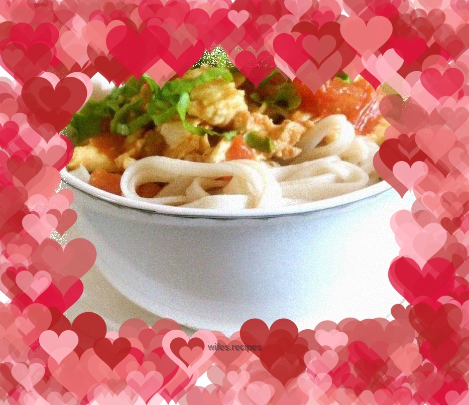 Braised noodles with tomatoes and eggs