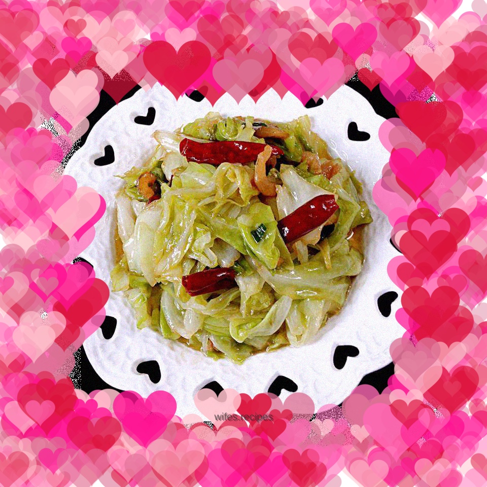 Hand-shredded cabbage