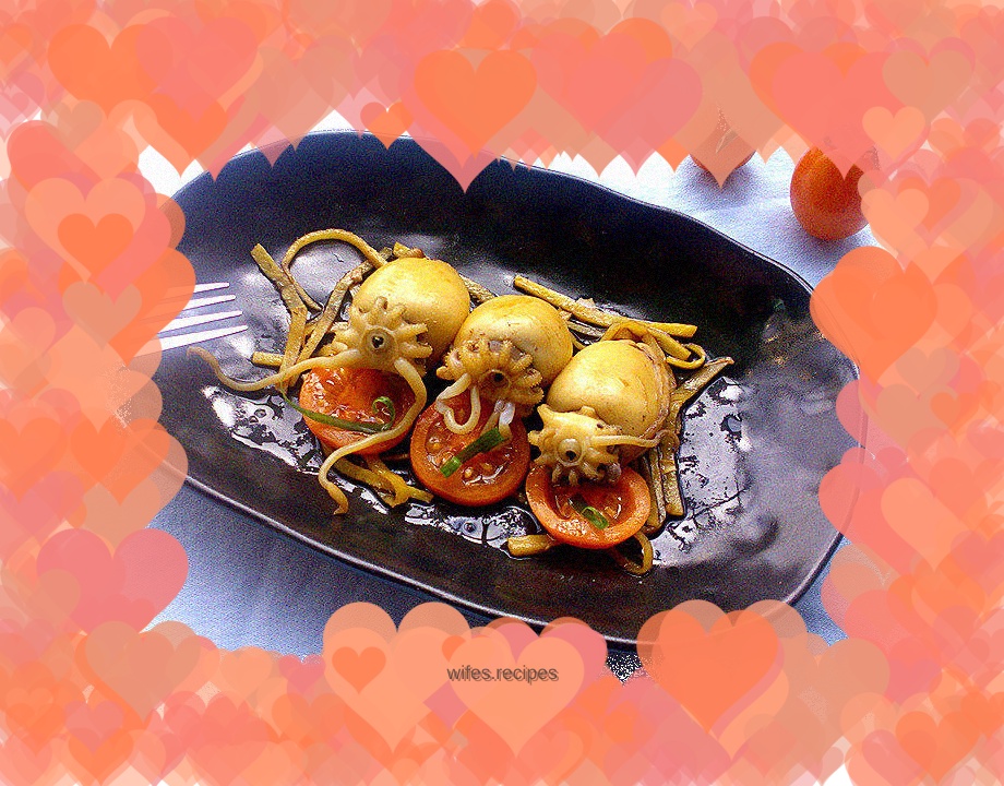 Braised cuttlefish with ginger sauce