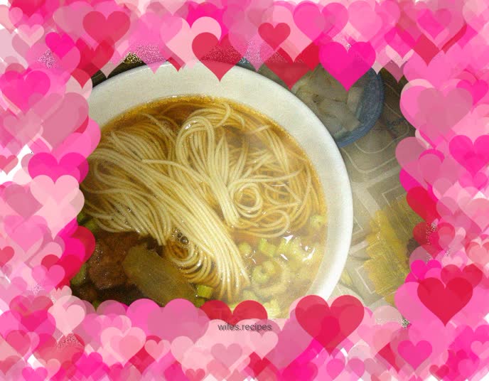 Quick dish: red bean and dragon bone noodles