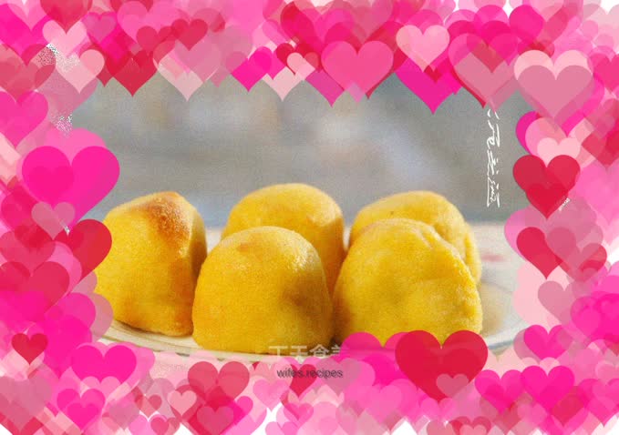 Fried sticky bean buns