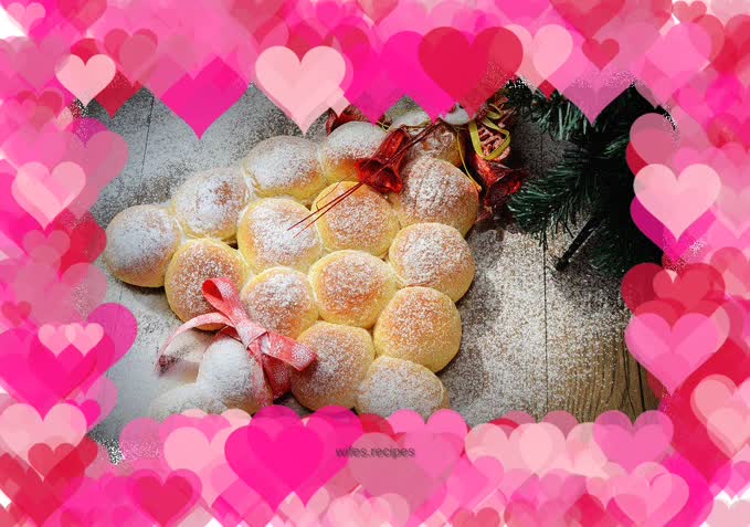 Christmas tree bread