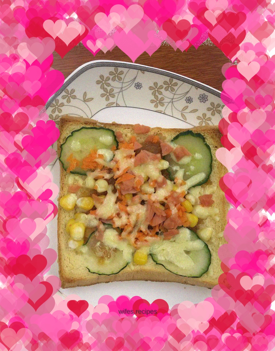Vegetable toast slices, the best choice for breakfast