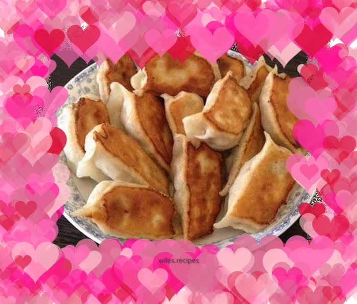 Eggplant, beef and onion stuffed pot stickers