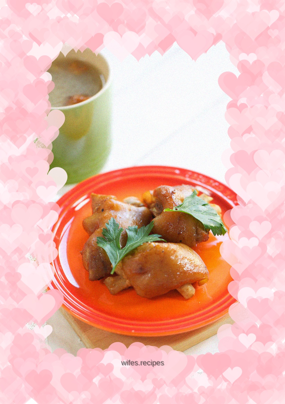 Pork trotters for two in one pot