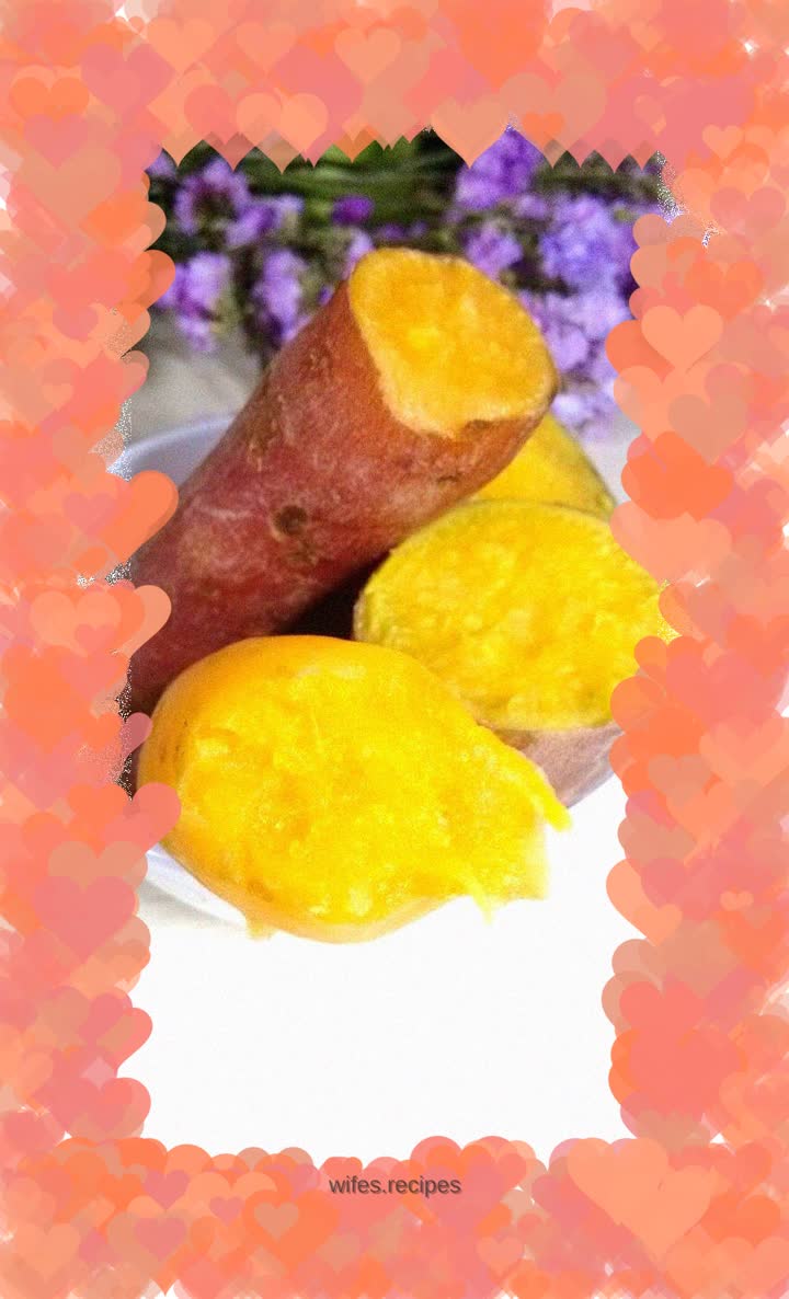 Steamed sweet potatoes in the Little Bear Electric Steamer - I'm here to show off the pot