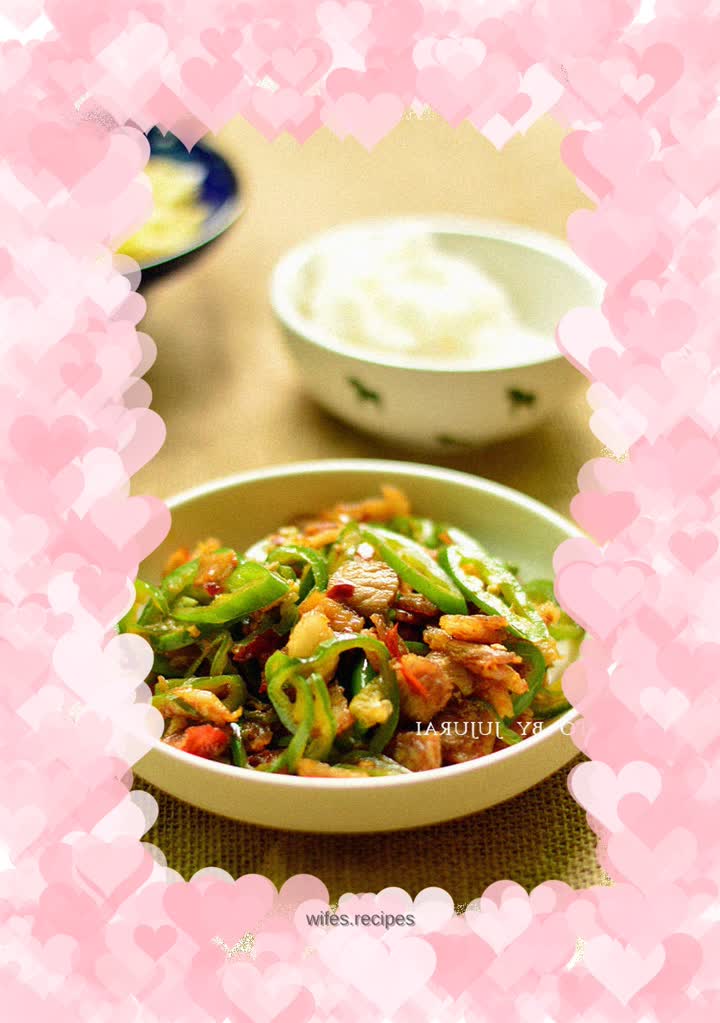 Green pepper twice-cooked pork