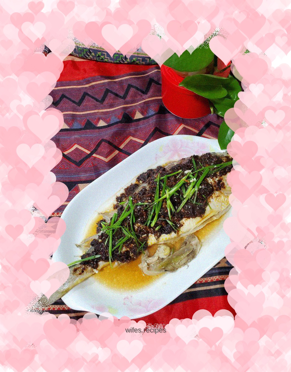 Steamed Yellow Croaker with Black Bean Sauce