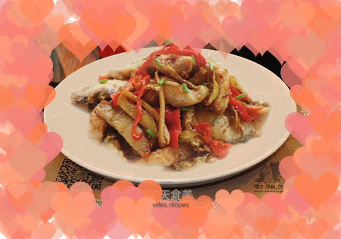 Stir-fried Crispy Pork Jinsha Perch Carp Fillet