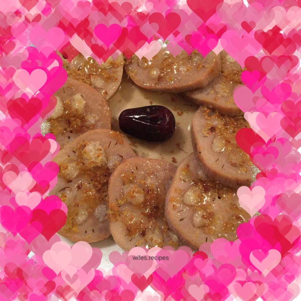 Sweet Osmanthus Glutinous Rice and Lotus Root