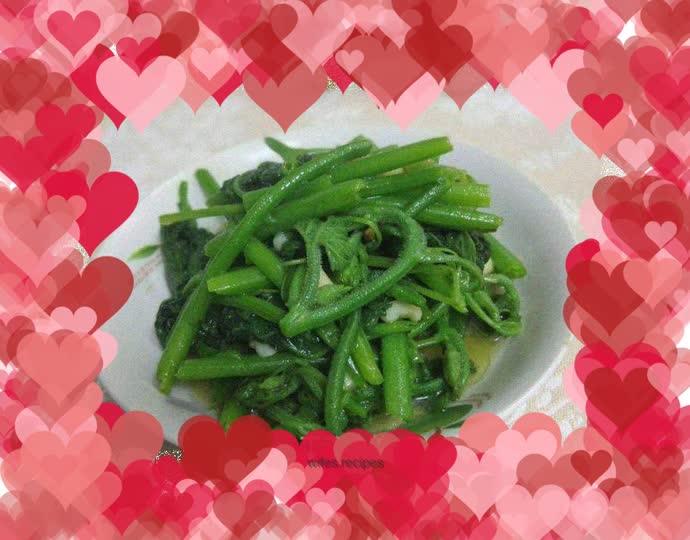 Stir-fried pumpkin sprouts