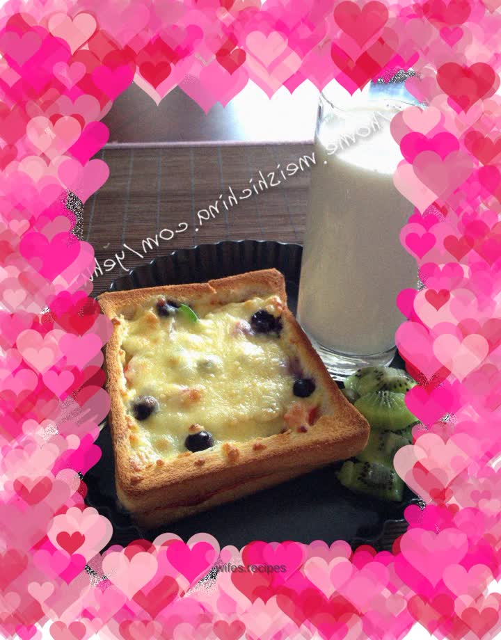 Lazy breakfast----[Toast Bacon Pizza]