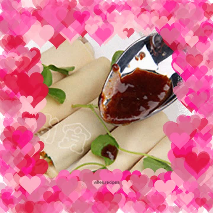 Use tofu skin to roll out colorful healthy food