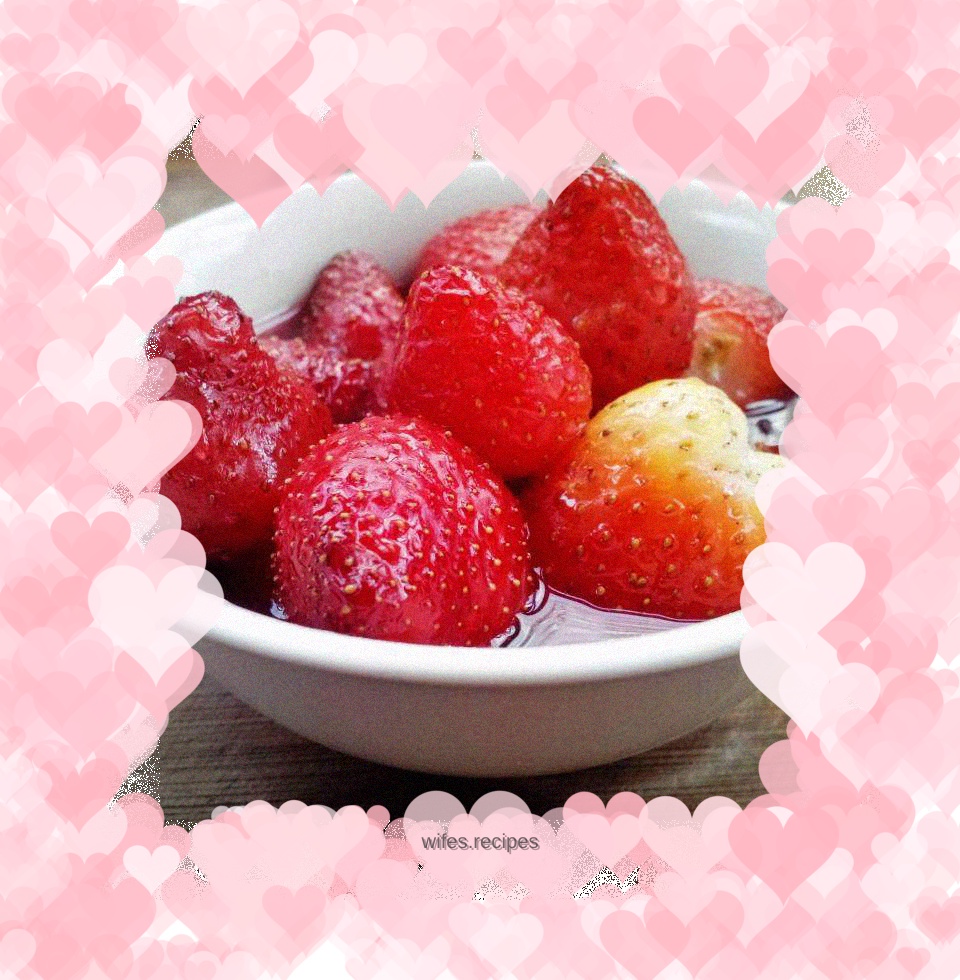 Fried strawberries