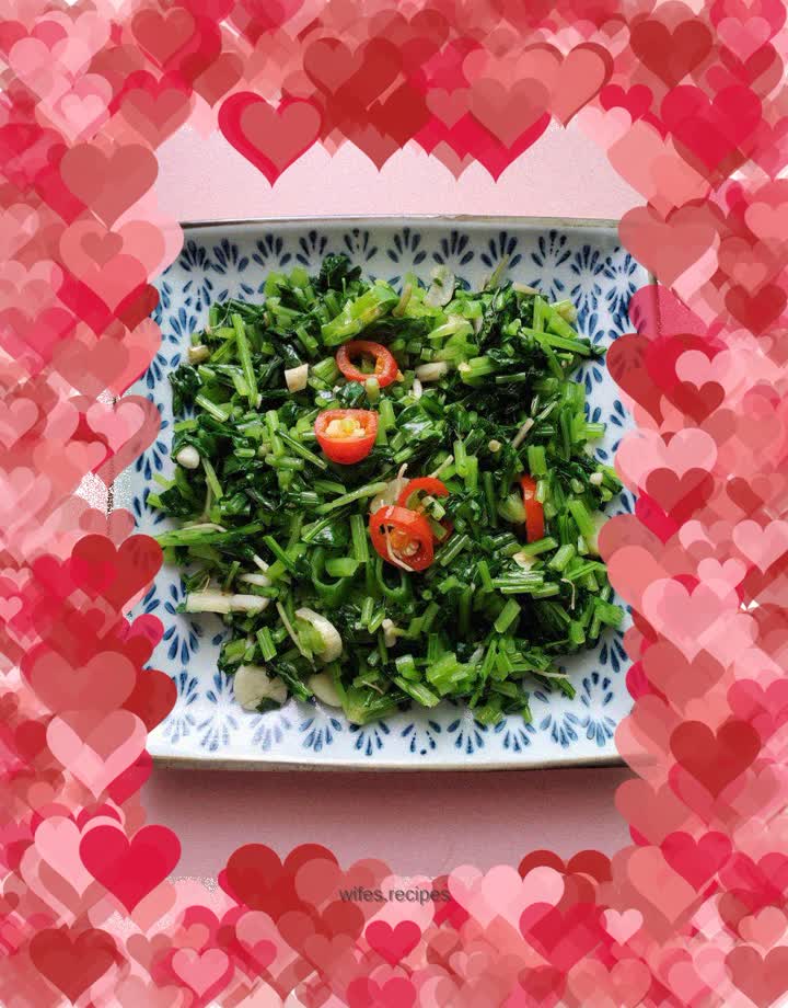 Fried radish sprouts