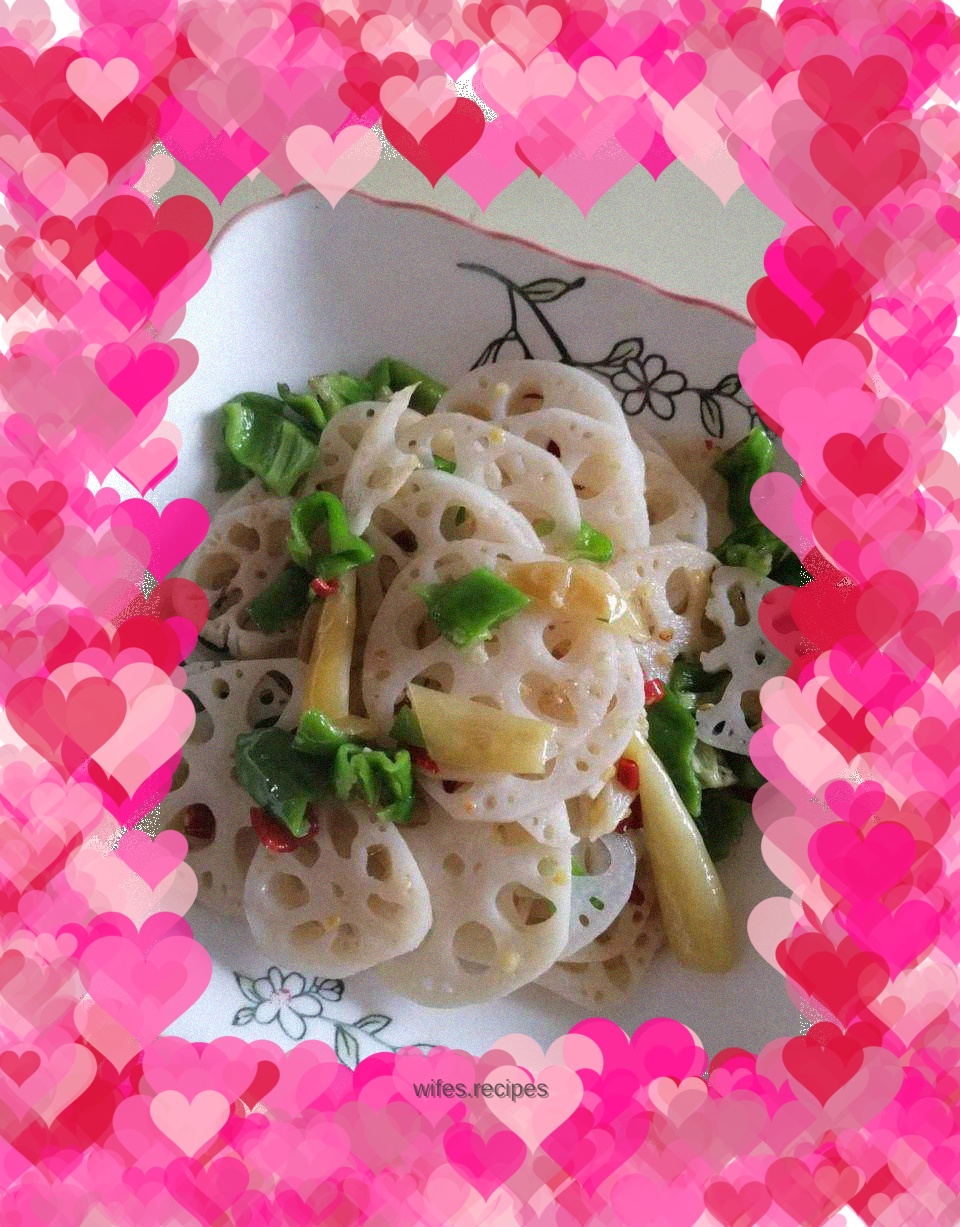Hot and sour lotus root slices