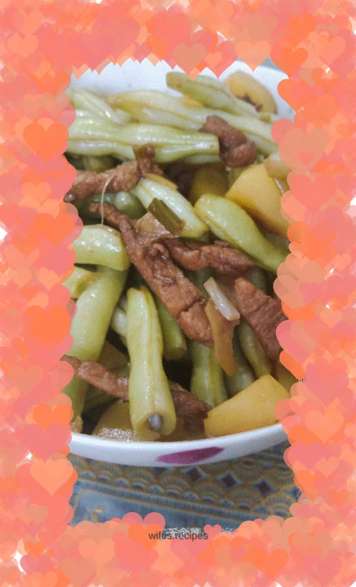 Fried beans like this are so delicious