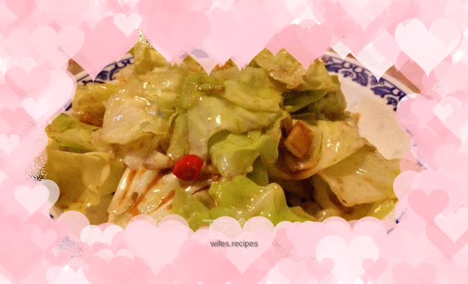 Hand-shredded cabbage