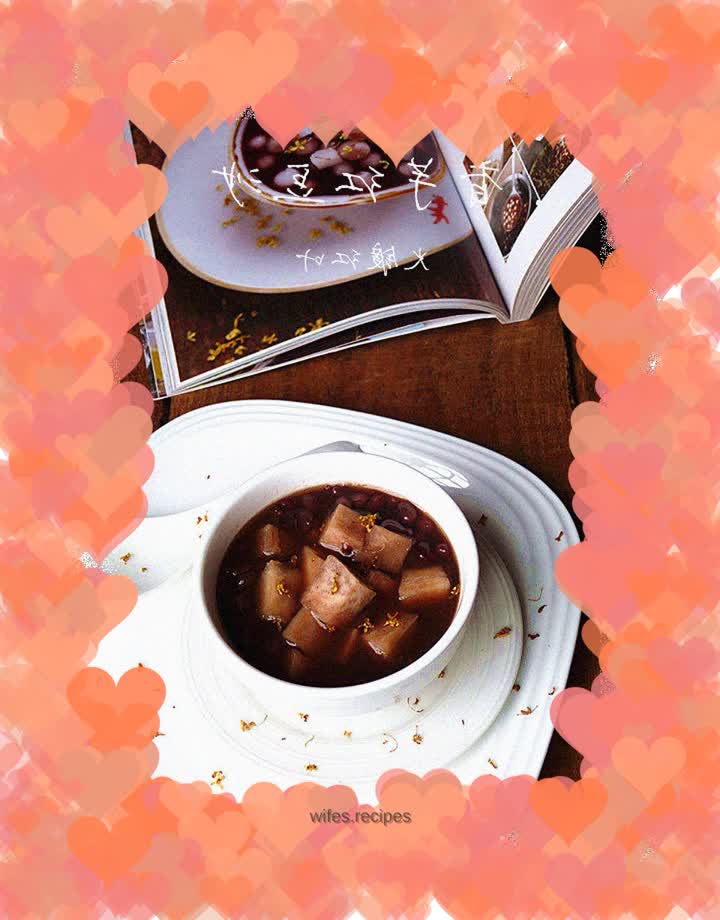 Taro and red bean paste