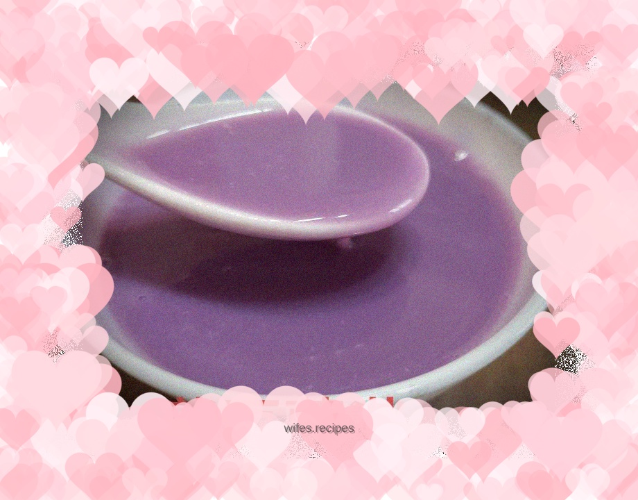 Purple sweet potato soy milk