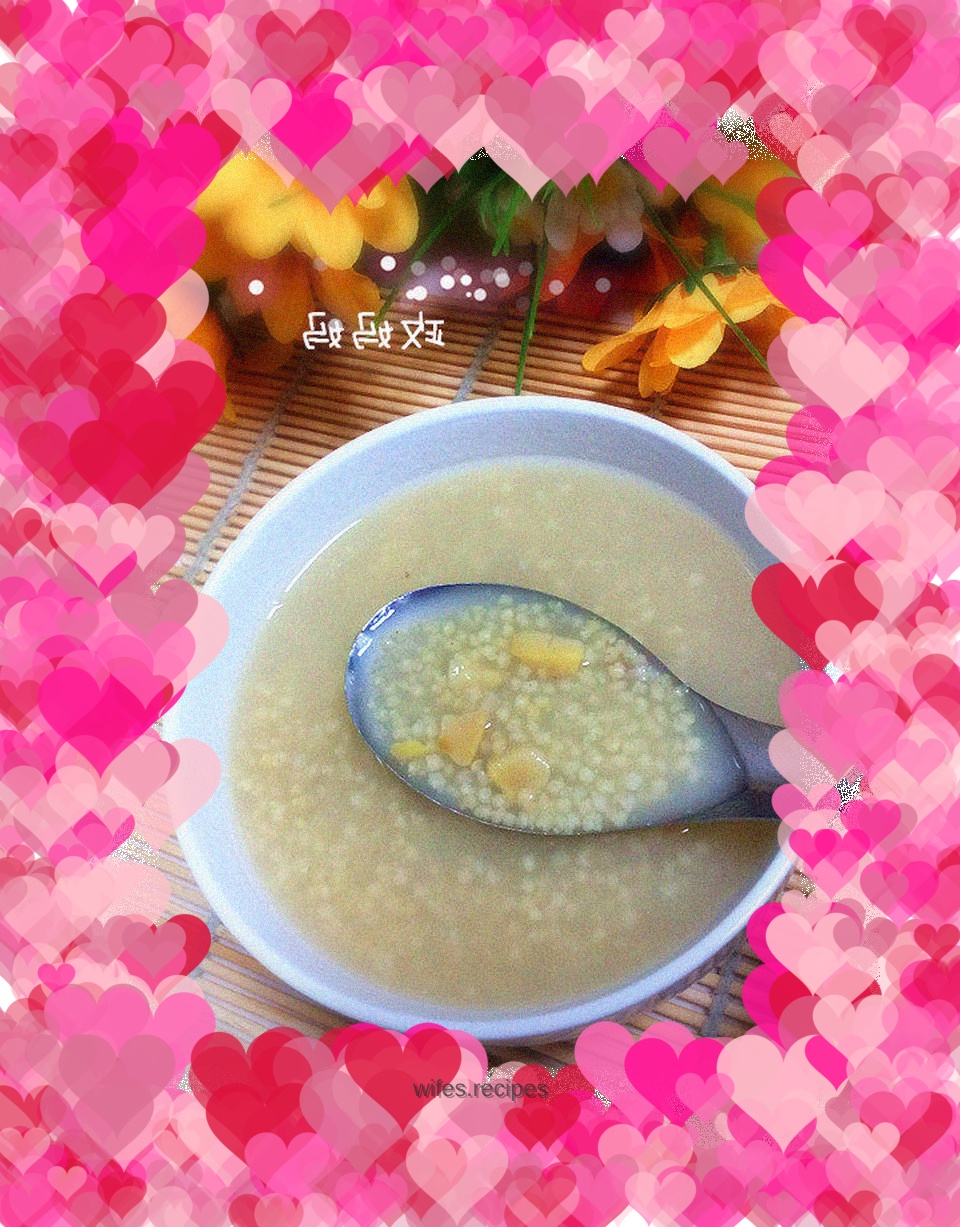 Millet and chestnut porridge
