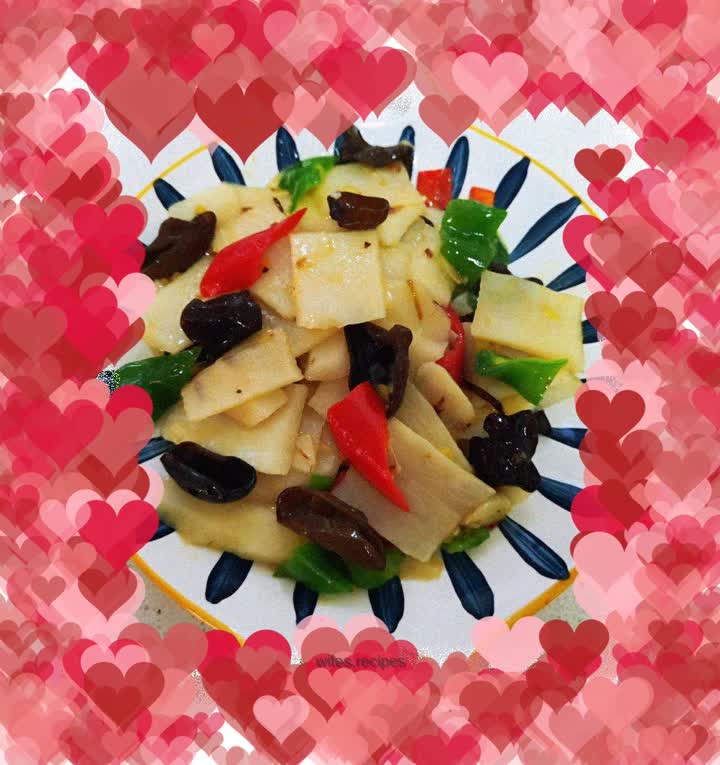 Stir-fried yam with fungus