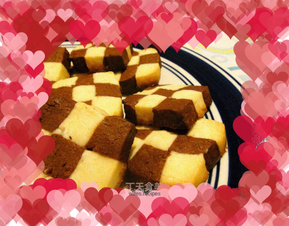 Simple checkerboard cookies