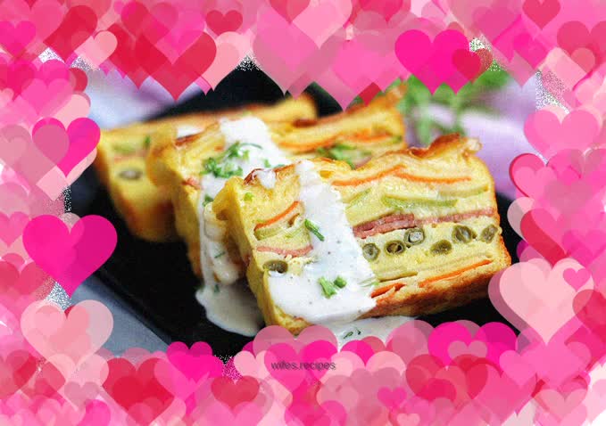 Hidden vegetable layer cake