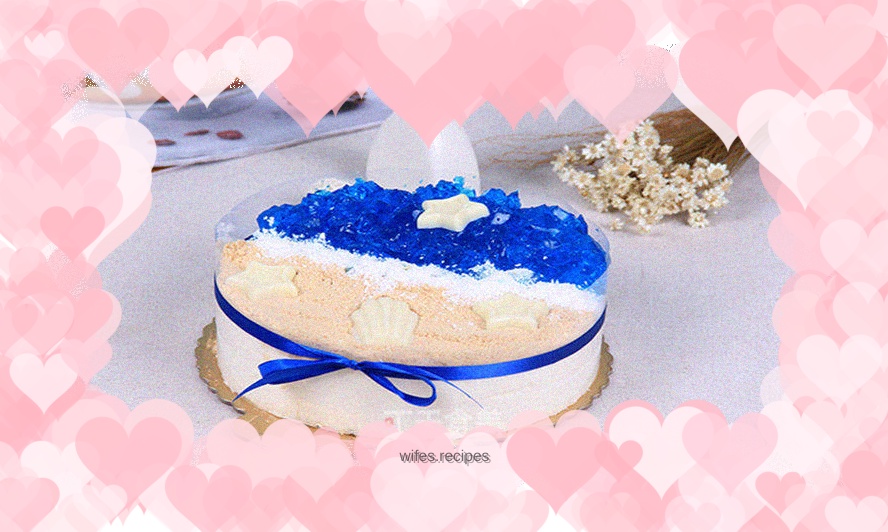 Small fresh ocean cake