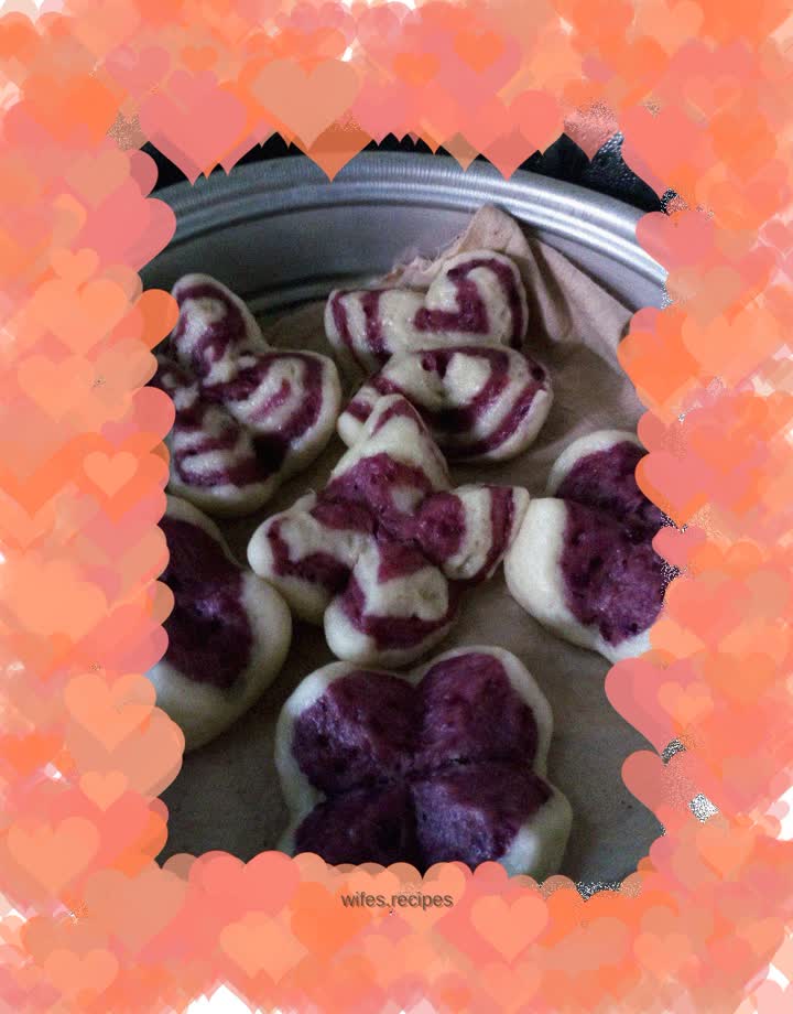 Purple sweet potato buns