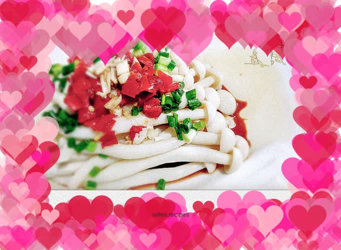 Chopped pepper seafood mushroom