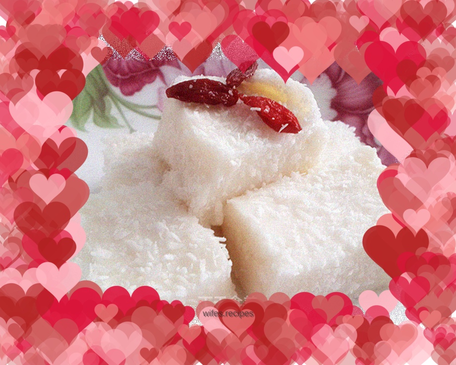 Coconut milk cold cake