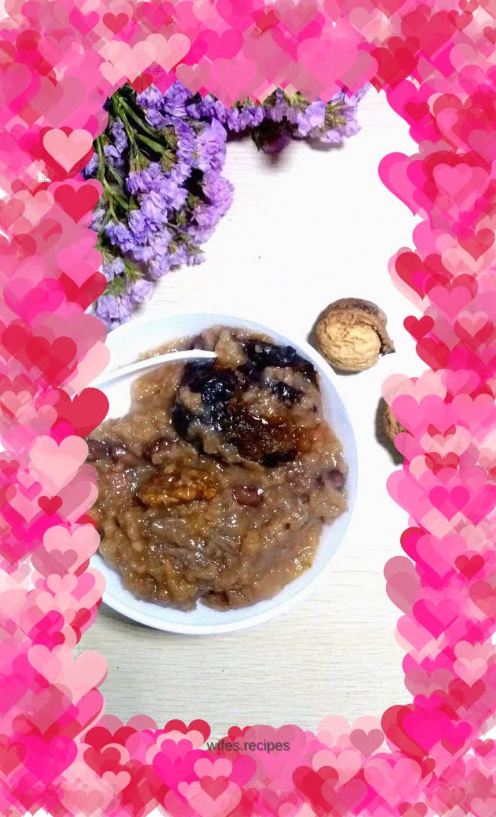 A bowl of health-preserving porridge every day - walnut, peanut and soybean porridge for skin beautification and intelligence improvement
