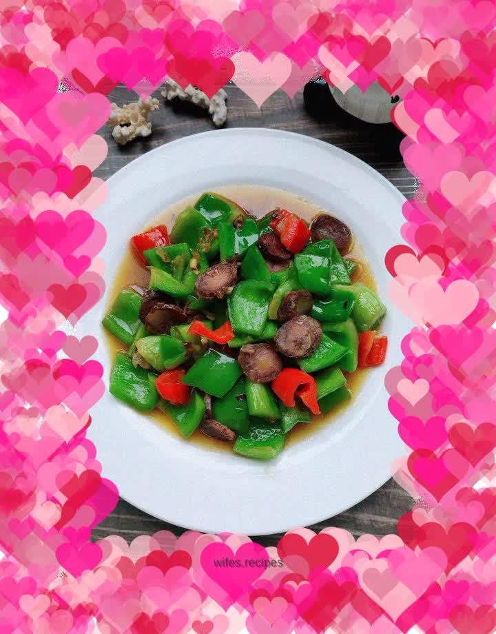 Fried Sausage and Green Peppers