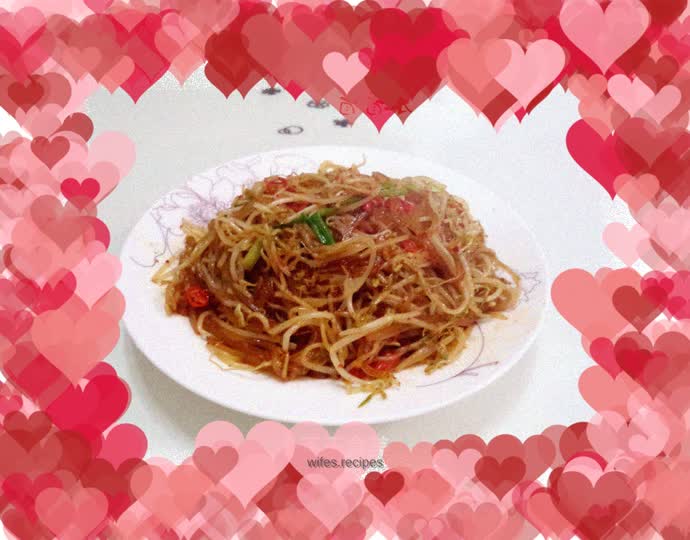 Bean sprouts vermicelli